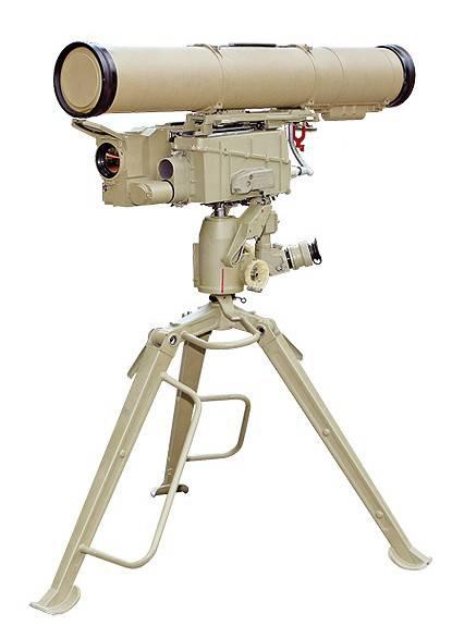 资料图:俄罗斯"短号"d反坦克导弹的发射装置.