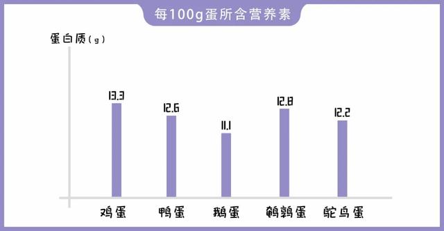 鸡蛋鸭蛋鹅蛋鹌鹑蛋鸽子蛋，它们的营养区别是？