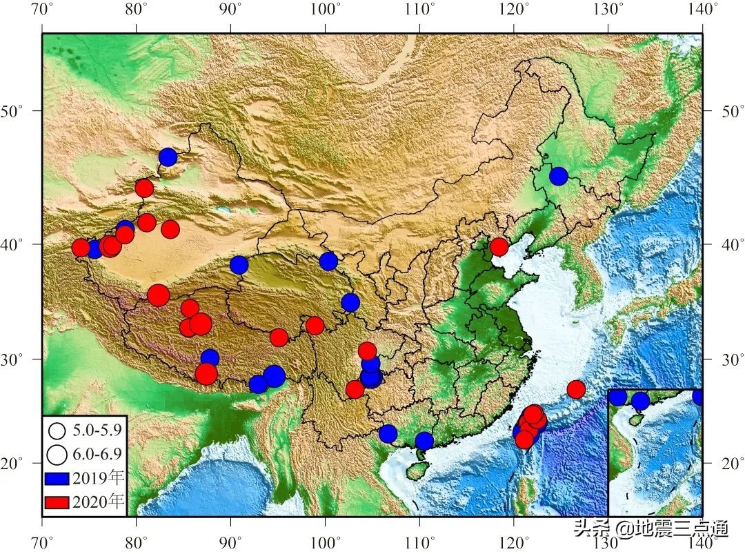 2020年全国地震活动盘点