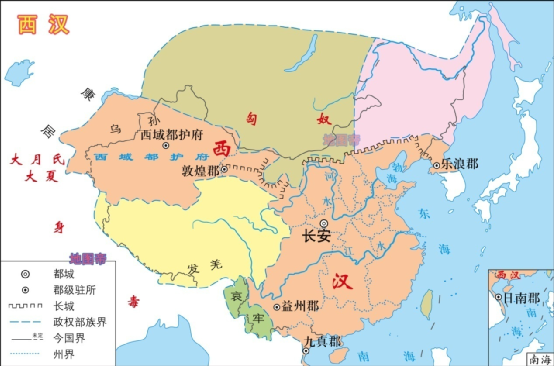 汉中古代地缘政治地图图片