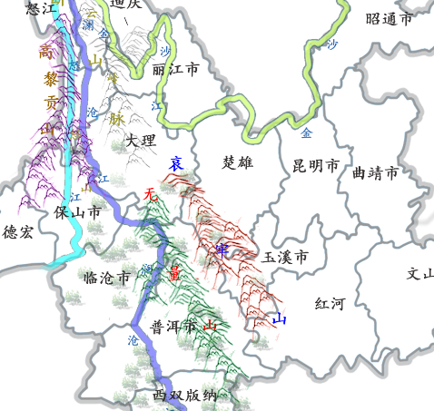 澜沧江水系图高清全图图片