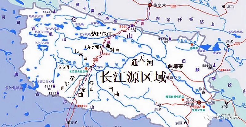 长江源头地图高清版图片