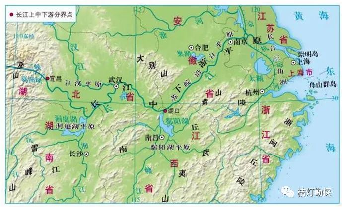 长江流域地貌图图片