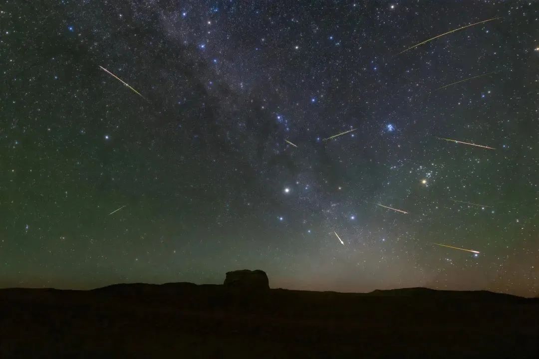 双子座流星雨真实图片图片