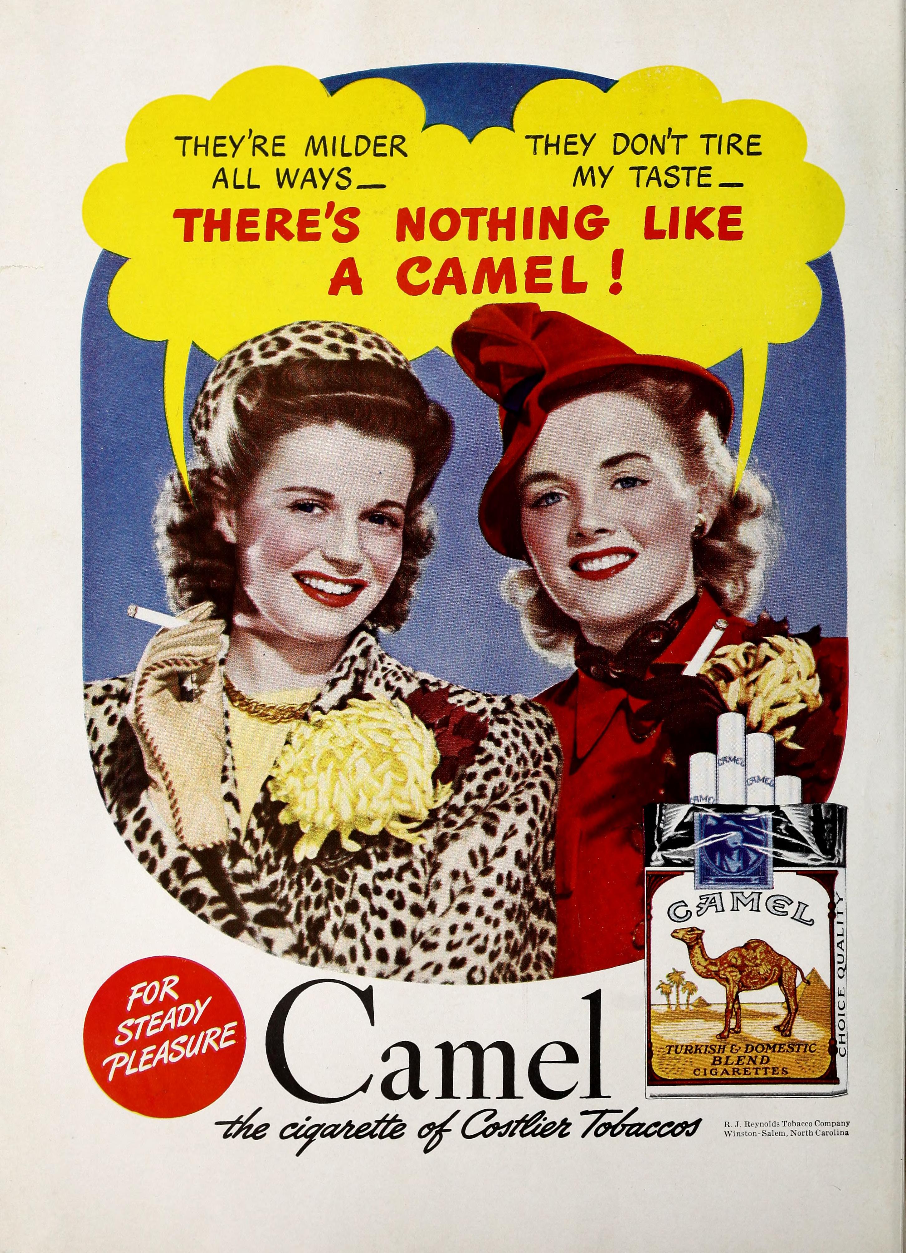 1942年一則鼓勵女性吸駱駝牌香煙的廣告（來源：Wikipedia）.jpg