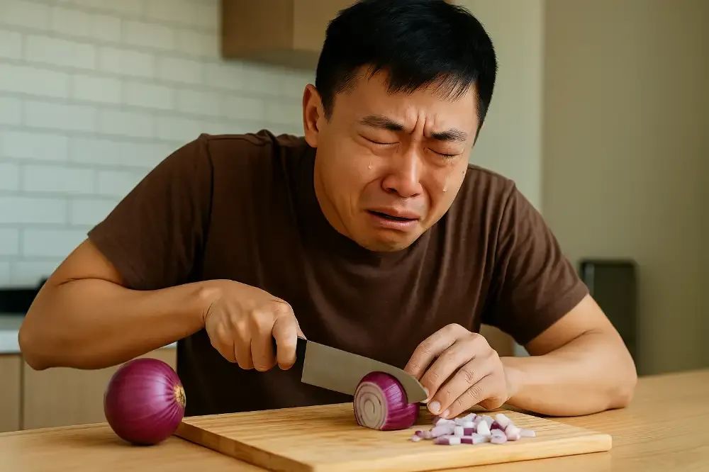 切洋葱为何热泪盈眶？科学家终于破解这个厨房谜案-第1张图片-大猪科技网