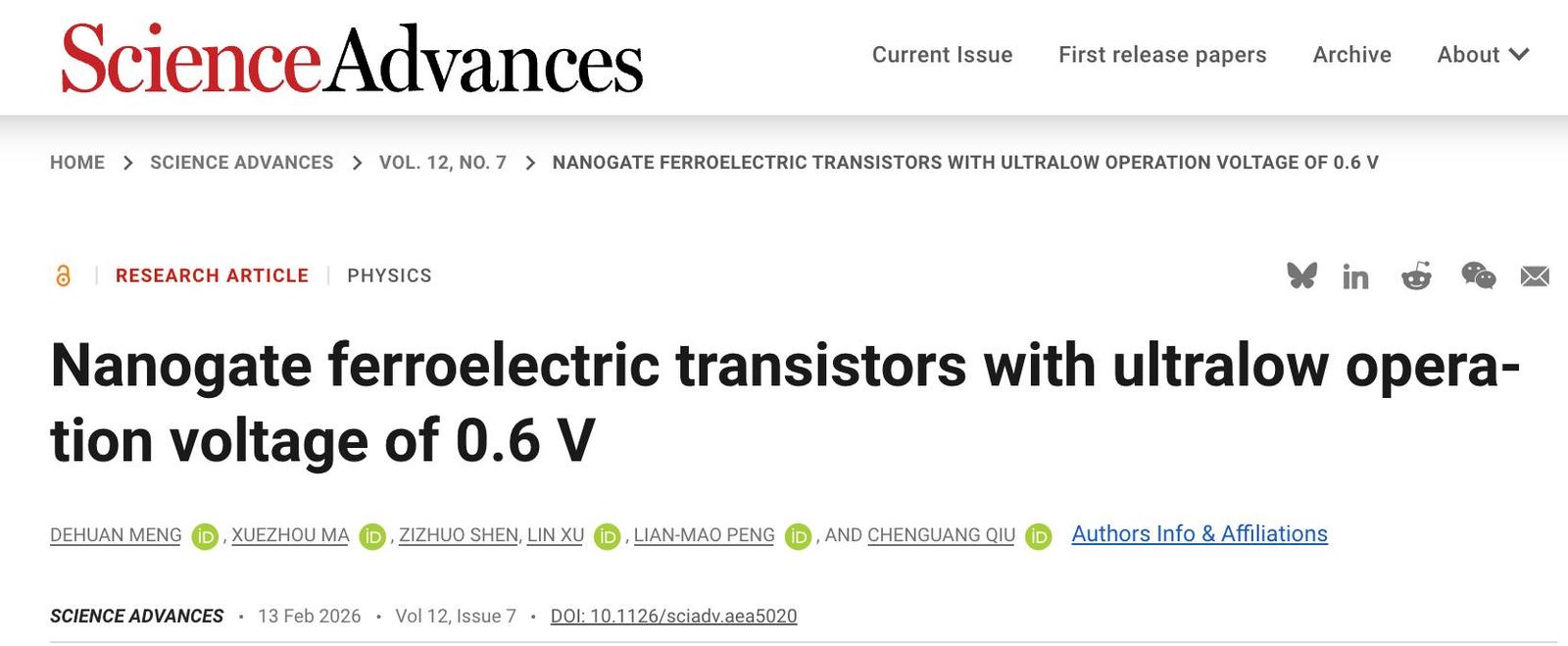 突破1纳米！下一代AI芯片基础技术取得关键进展