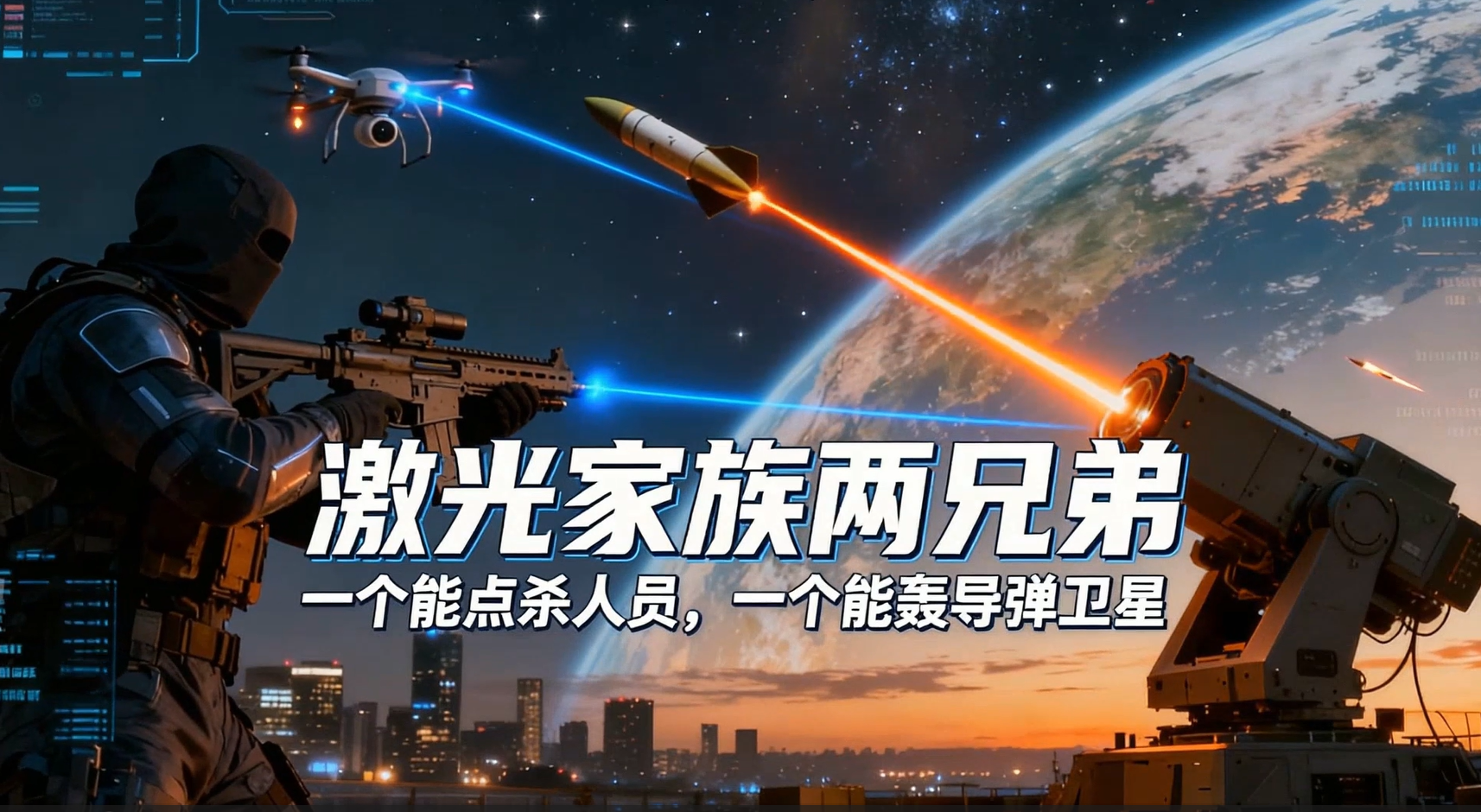 激光家族藏 &ldquo;两兄弟&rdquo;？一个专 &ldquo;点杀&rdquo; 人员，一个能轰导弹卫星！