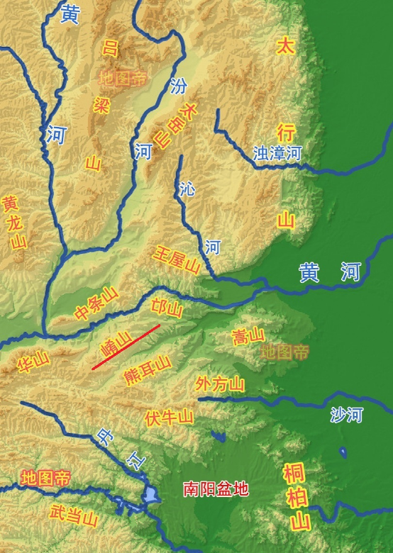 河南太行山地形图图片