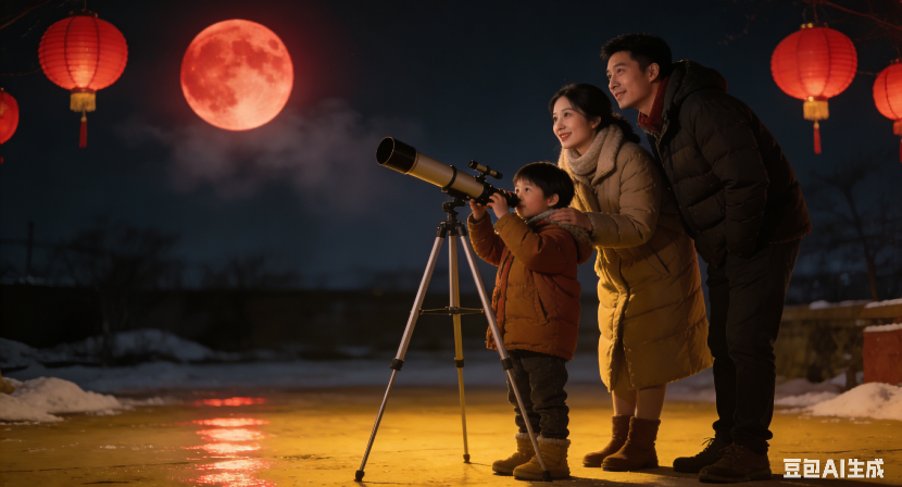 元宵节红色月亮登场：太阳光经过地球大气层发生了什么变化？