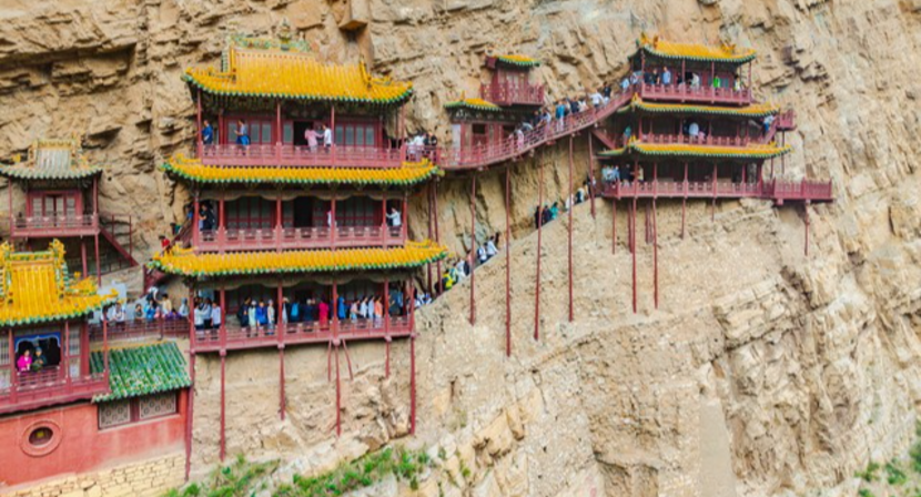 恒山悬空寺：绝壁上的古建奇观