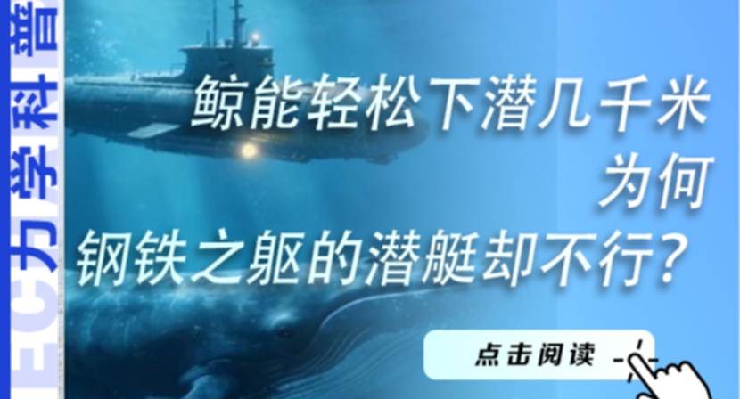 鲸能轻松下潜几千米，为何钢铁之躯的潜艇却不行？